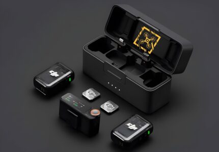 DJI Mic 2 wireless microphone set front view