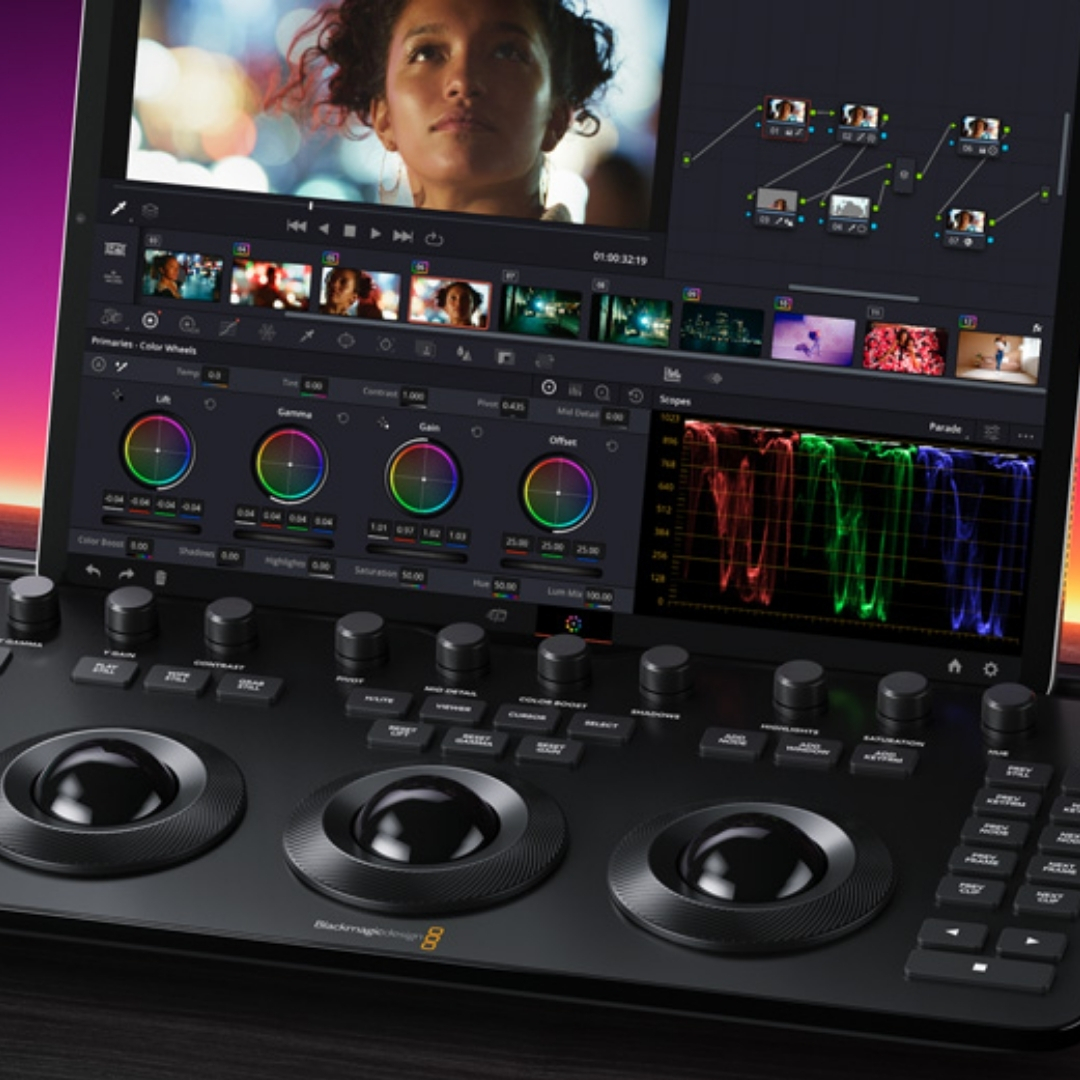 DaVinci Resolve Color Panel – Post Production Rental Mohali & Delhi DaVinci Resolve Color Grading Hardware on Rent Mohali | Post Production Equipment Rental
